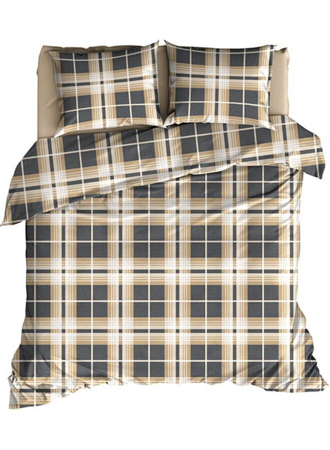 Dekbedovertrek Banff Zand - Katoensatijn PL1