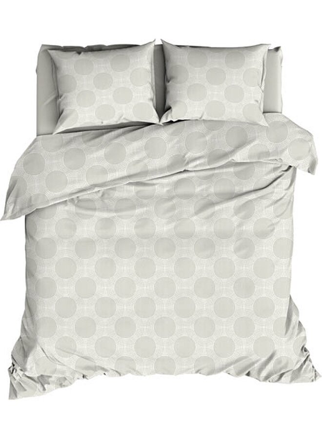 Satin d'Or Dekbedovertrek Rivolta Sneeuw Wit - Katoensatijn