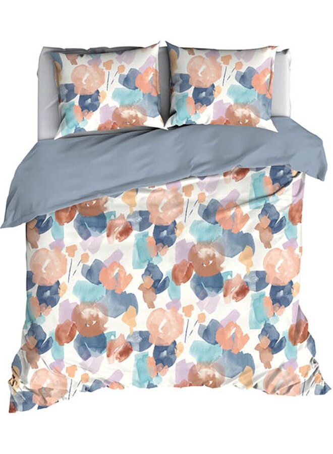 Dekbedovertrek Murillo Blauw - Katoensatijn