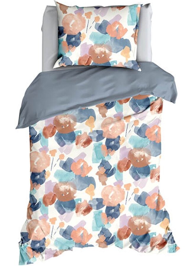 Satin d'Or Dekbedovertrek Murillo Blauw - Katoensatijn