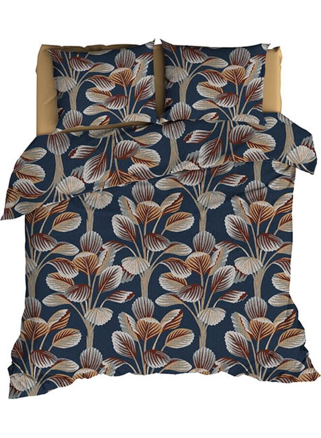 Satin d'Or Dekbedovertrek Ginseng Blauw - Katoensatijn