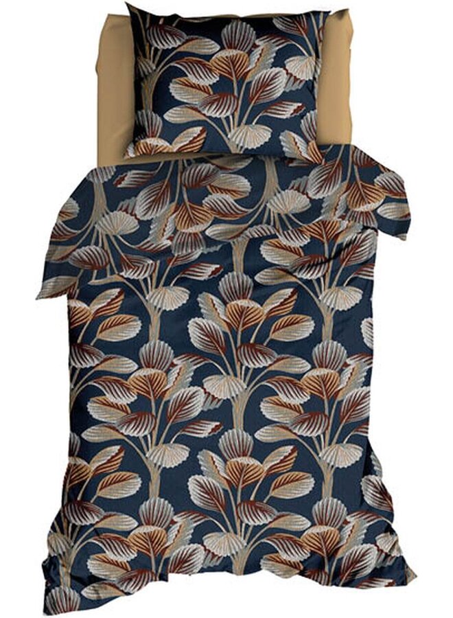 Satin d'Or Dekbedovertrek Ginseng Blauw - Katoensatijn