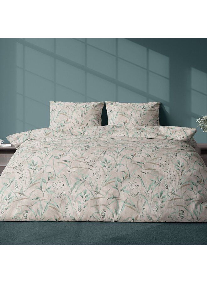 Satin d'Or Dekbedovertrek Galicia Groen - Katoensatijn