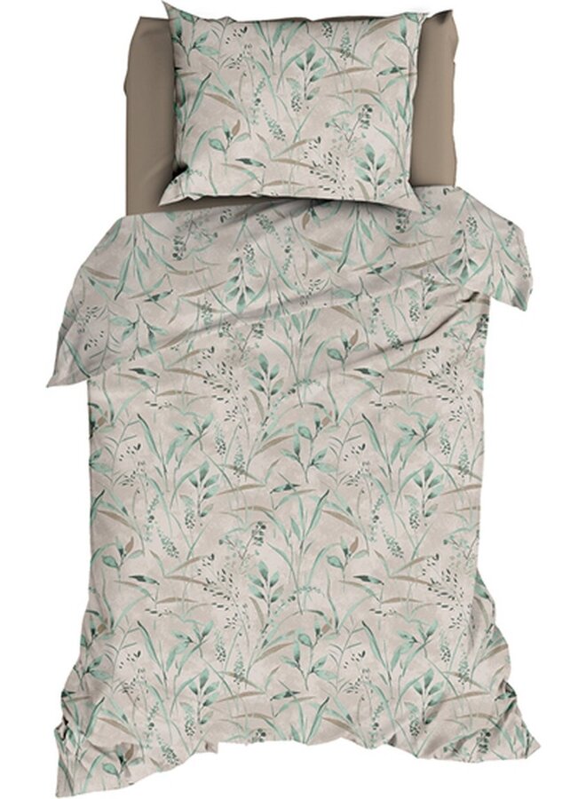 Satin d'Or Dekbedovertrek Galicia Groen - Katoensatijn