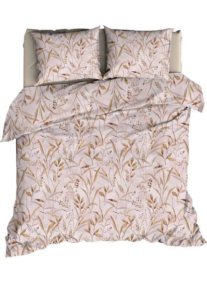 Dekbedovertrek Galicia Oudroze - Katoensatijn PL1