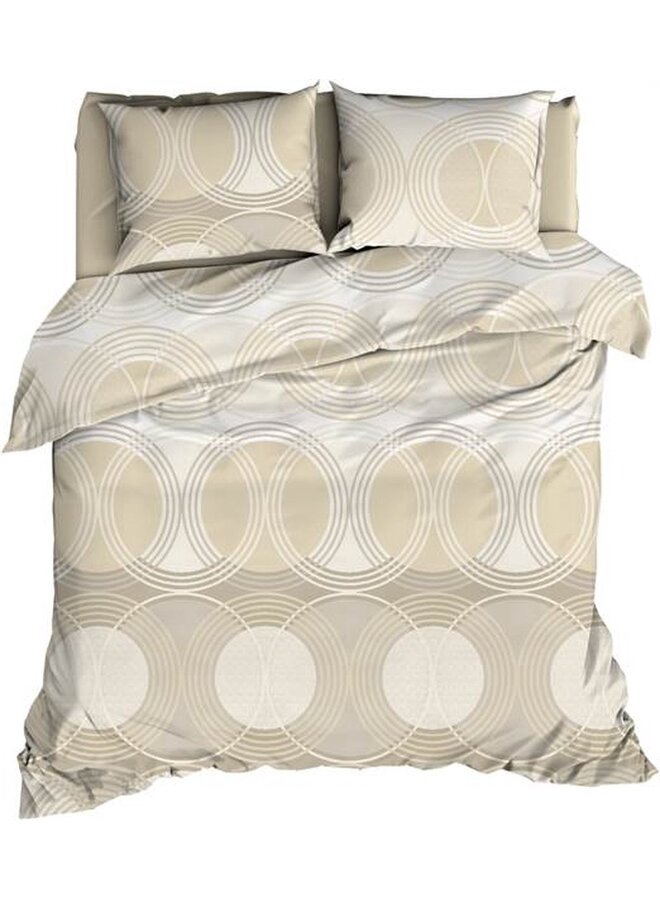 Dekbedovertrek Condi Zand - Katoensatijn PL1