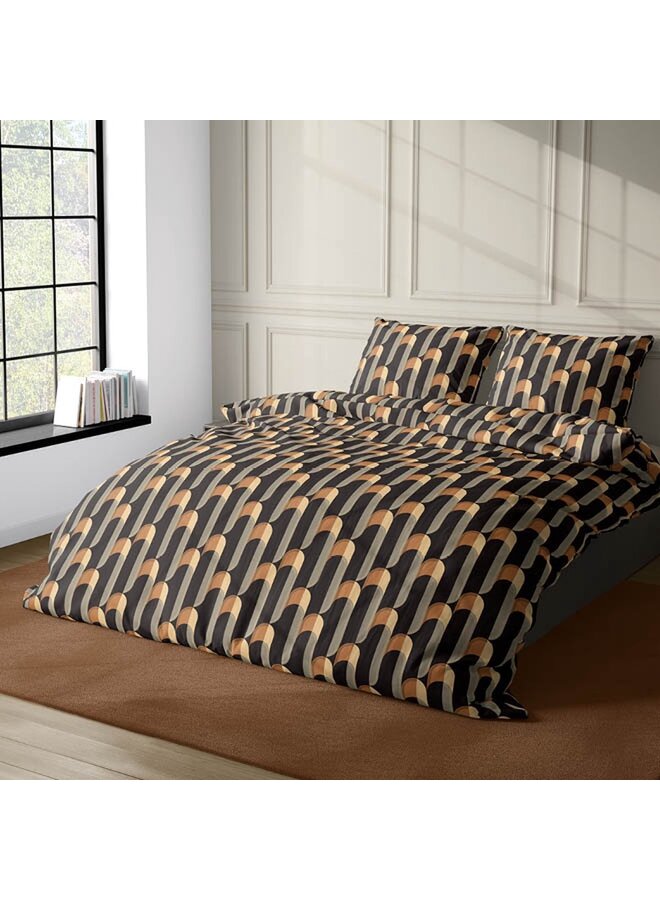 Satin d'Or Dekbedovertrek Cyril Zwart - Katoensatijn