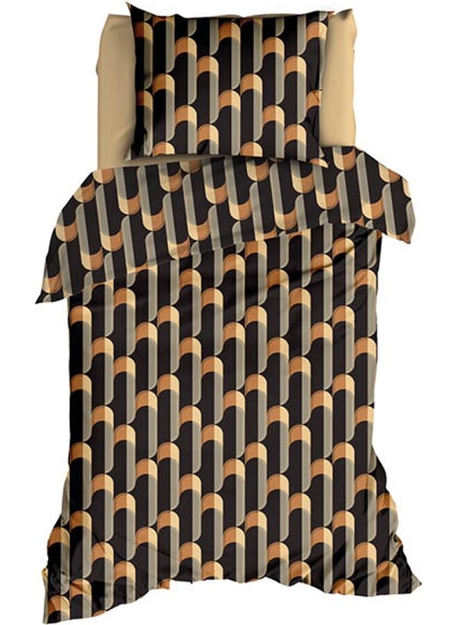 Satin d'Or Dekbedovertrek Cyril Zwart - Katoensatijn