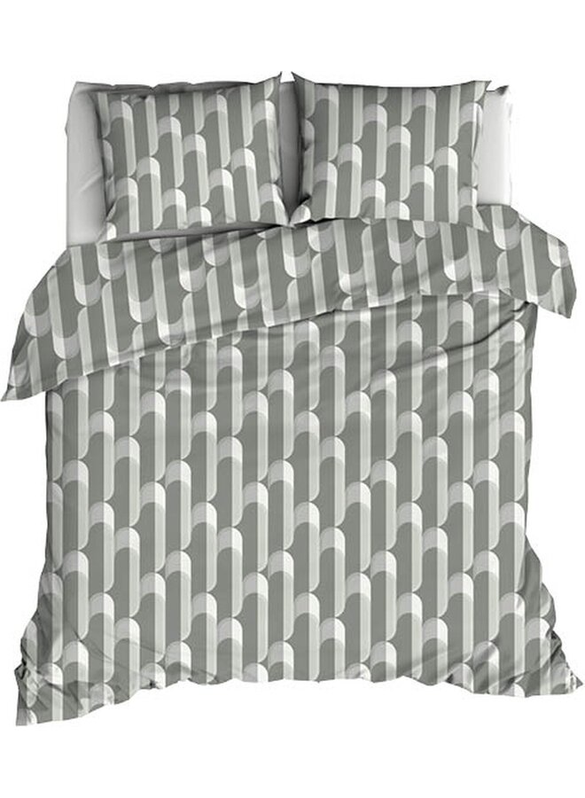 Dekbedovertrek Cyril Groen - Katoensatijn PL1