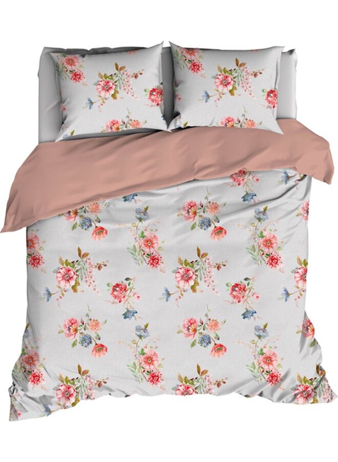 Dekbedovertrek Eileen Zilver - Katoensatijn PL1