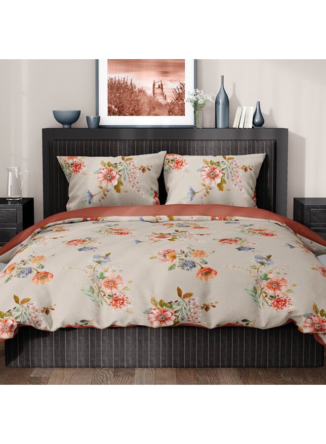 Satin d'Or Dekbedovertrek Eileen Zand - Katoensatijn