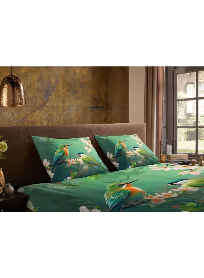 Pure Dekbedovertrek Signi Groen - Microvezel