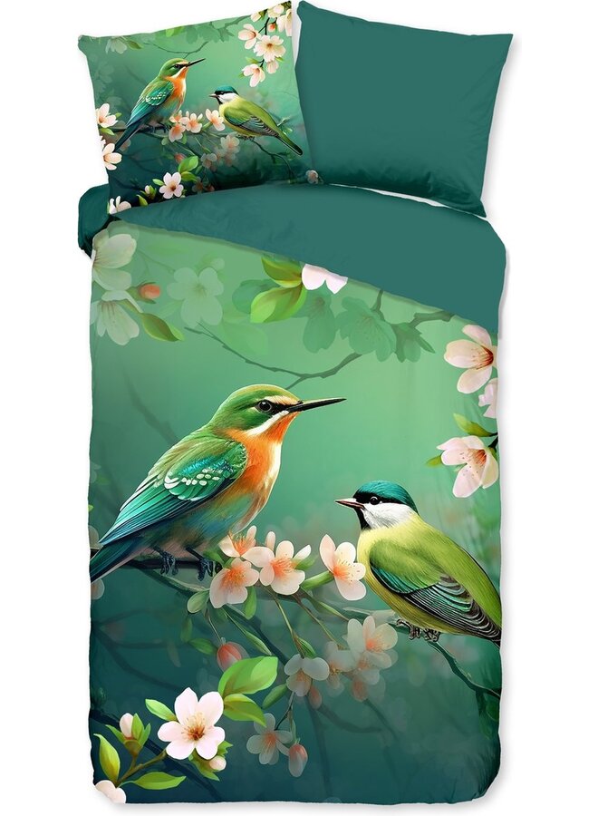 Pure Dekbedovertrek Signi Groen - Microvezel