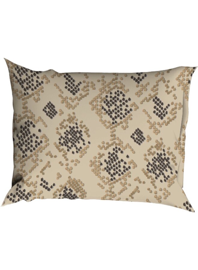 Romanette Katoen/Satijn Dekbedovertrek Beige