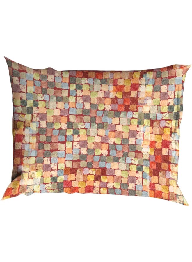 Satin d'Or Dekbedovertrek Mosaic Terra - Katoensatijn