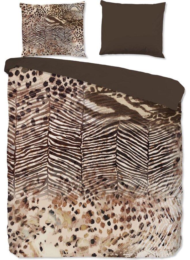 Dekbedovertrek Skins Bruin - Microvezel PL1
