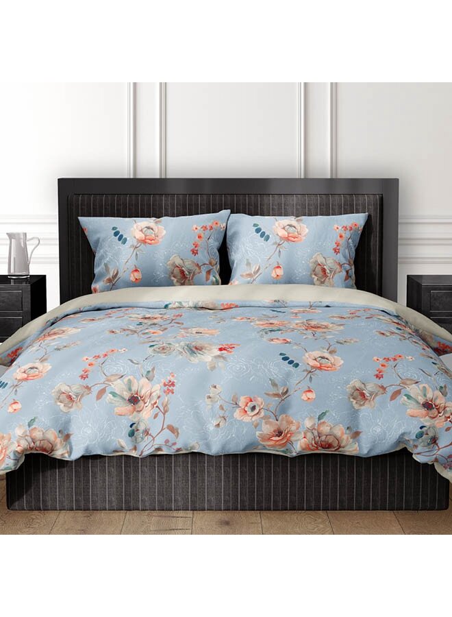 Satin d'Or Dekbedovertrek Charlotte Blauw - Katoensatijn