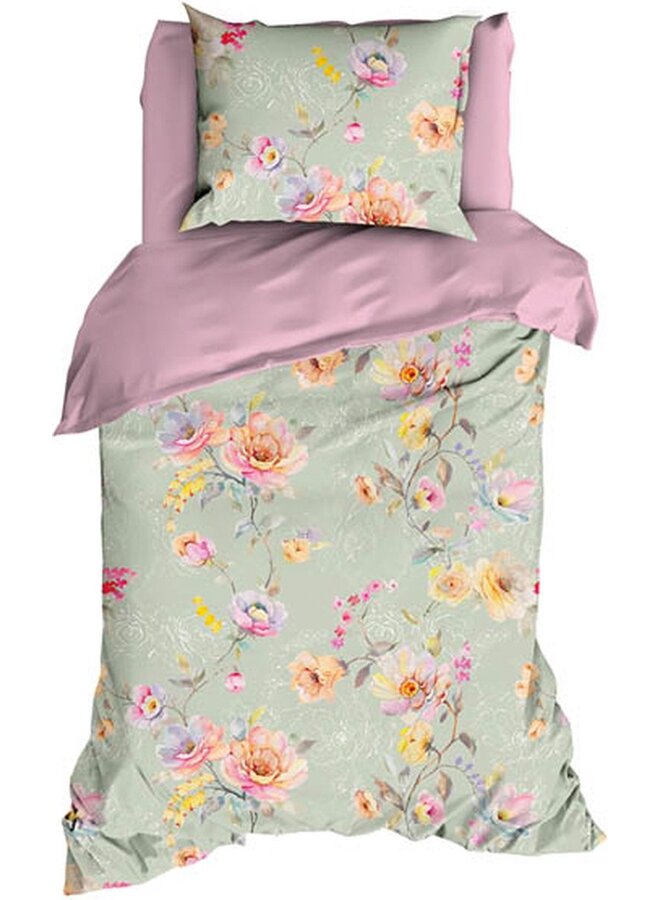 Satin d'Or Dekbedovertrek Charlotte Groen - Katoensatijn