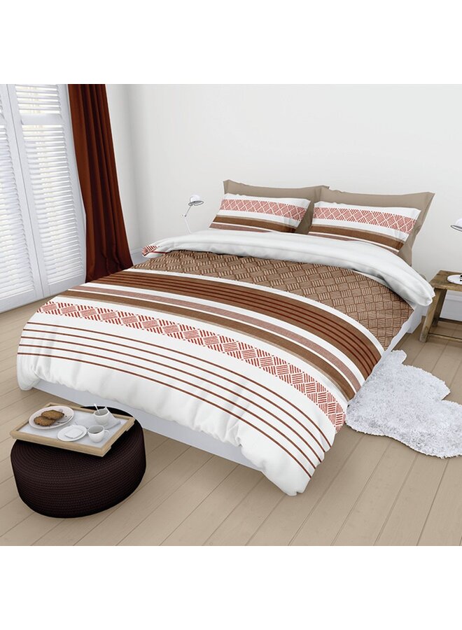 Satin d'Or Dekbedovertrek Westfield Bruin - Katoensatijn