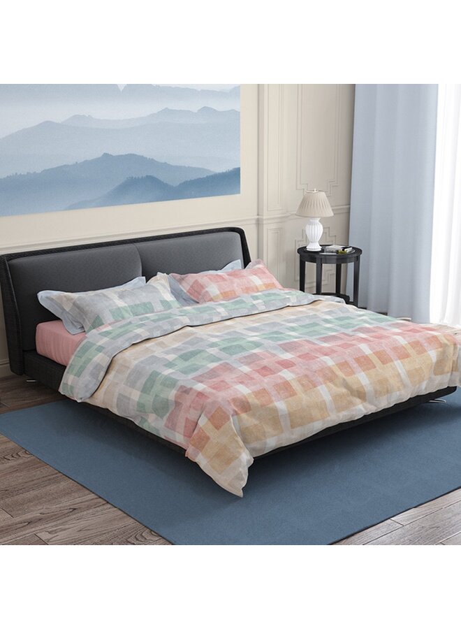 Satin d'Or Dekbedovertrek Trottine Pastel - Katoensatijn