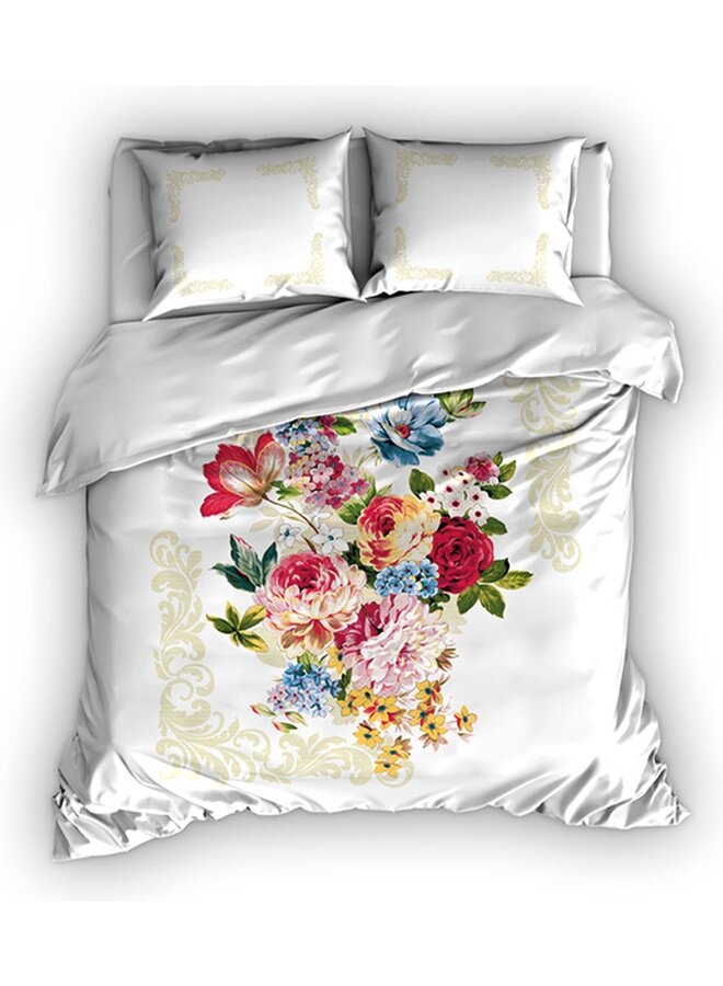 Dekbedovertrek Robina Multi - Katoensatijn PL1