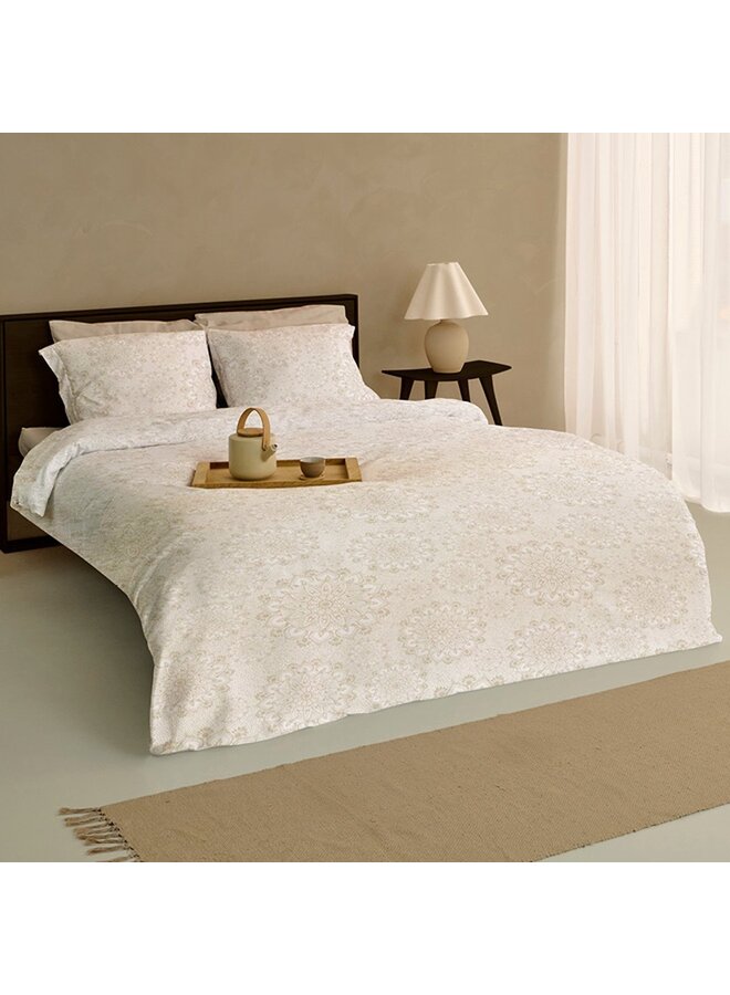 Satin d'Or Dekbedovertrek Dionne Creme - Katoensatijn