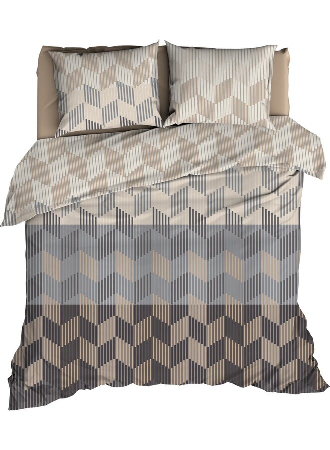 Satin d'Or Dekbedovertrek Coperni Beige - Katoensatijn