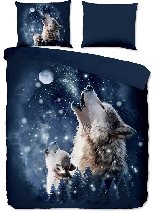 Dekbedovertrek Moon Blauw - Microvezel PL1