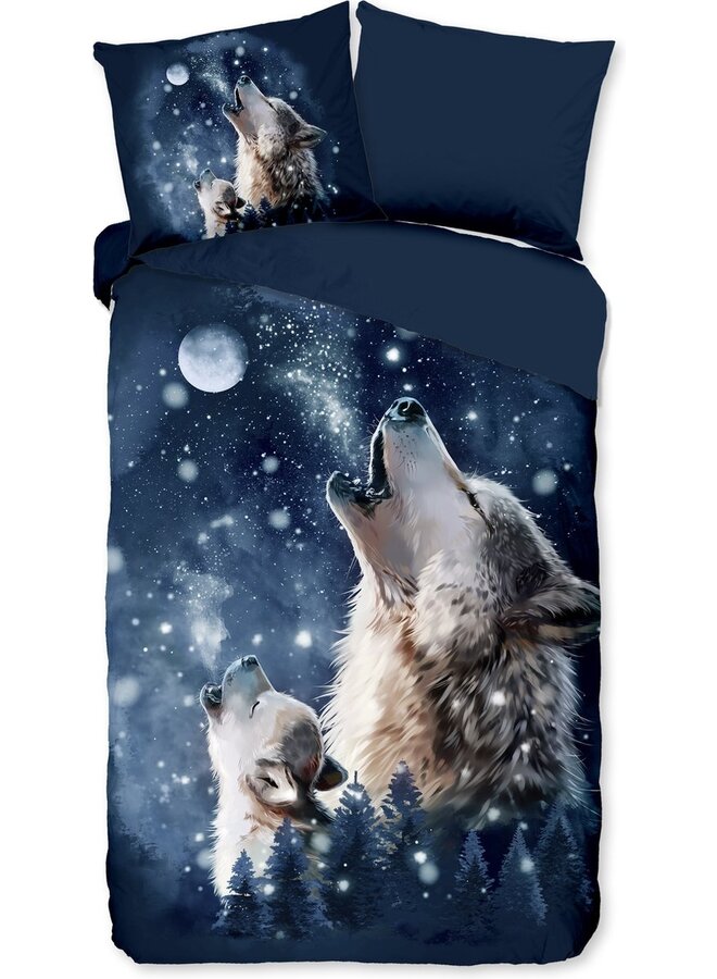 Pure Dekbedovertrek Moon Blauw - Microvezel