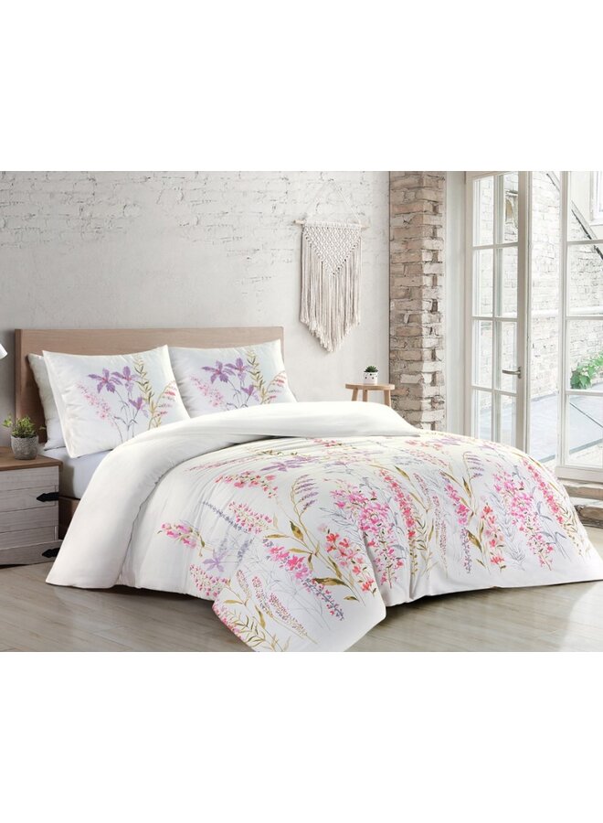 Papillon Dekbedovertrek Anna Multi - Katoensatijn