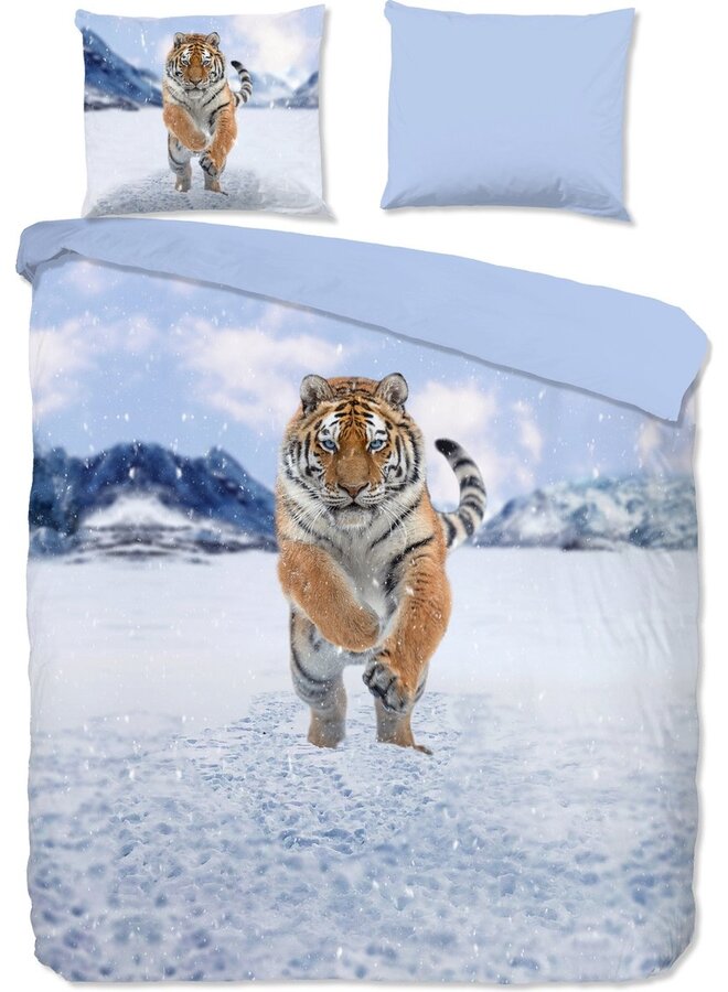 Good Morning Flanel Dekbedovertrek Blauw