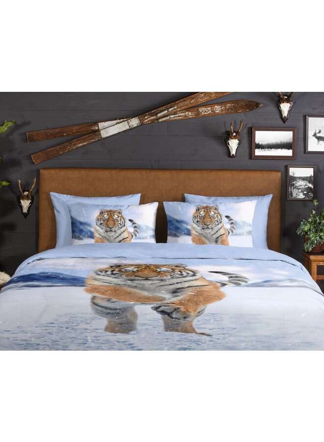 Good Morning Flanel Dekbedovertrek Blauw