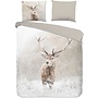 Good Morning Dekbedovertrek Snowydeer Zand - Flanel