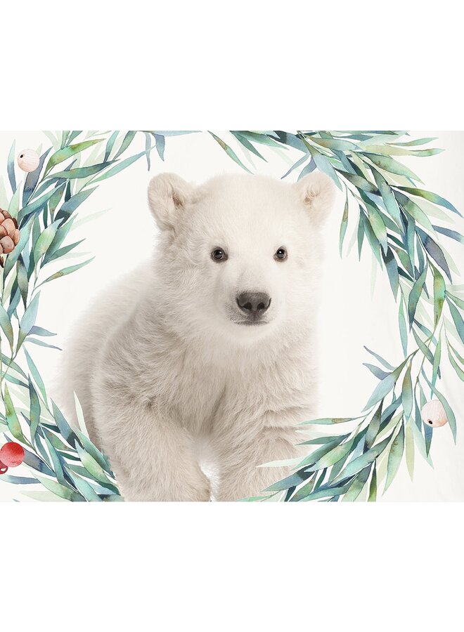 Good Morning Dekbedovertrek Kids Icebear Ecru - Katoen