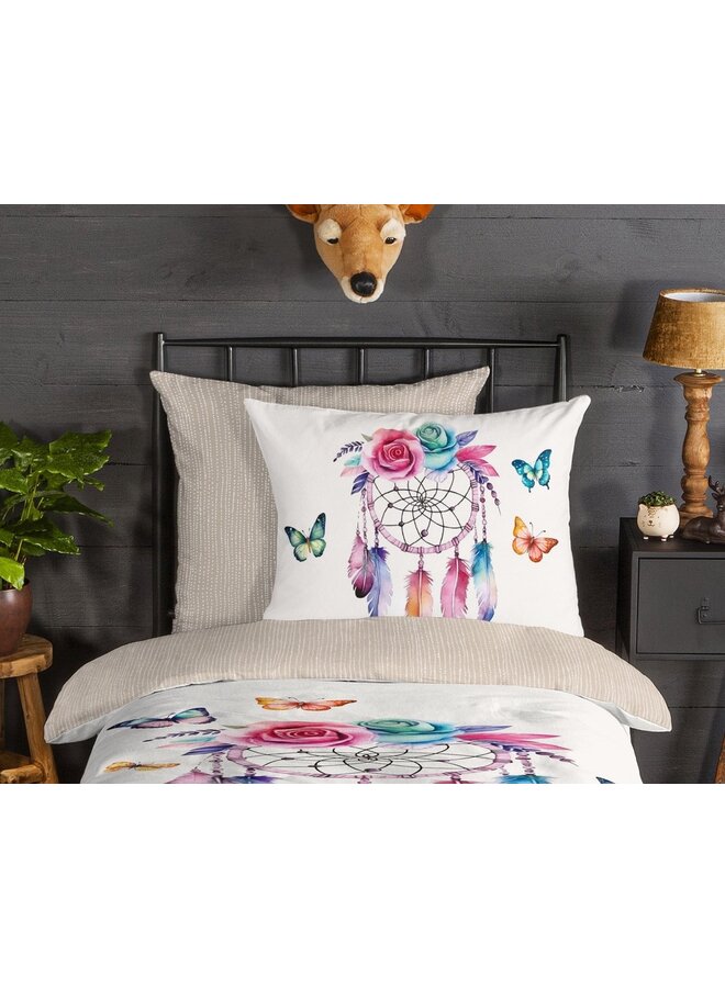 Good Morning Flanel Dekbedovertrek Multi