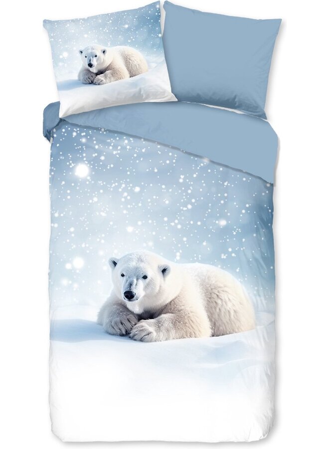 Dekbedovertrek Kids Esben Blauw - Flanel PL3