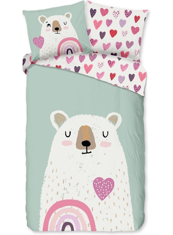 Good Morning Dekbedovertrek Kids Ted Multi - Flanel