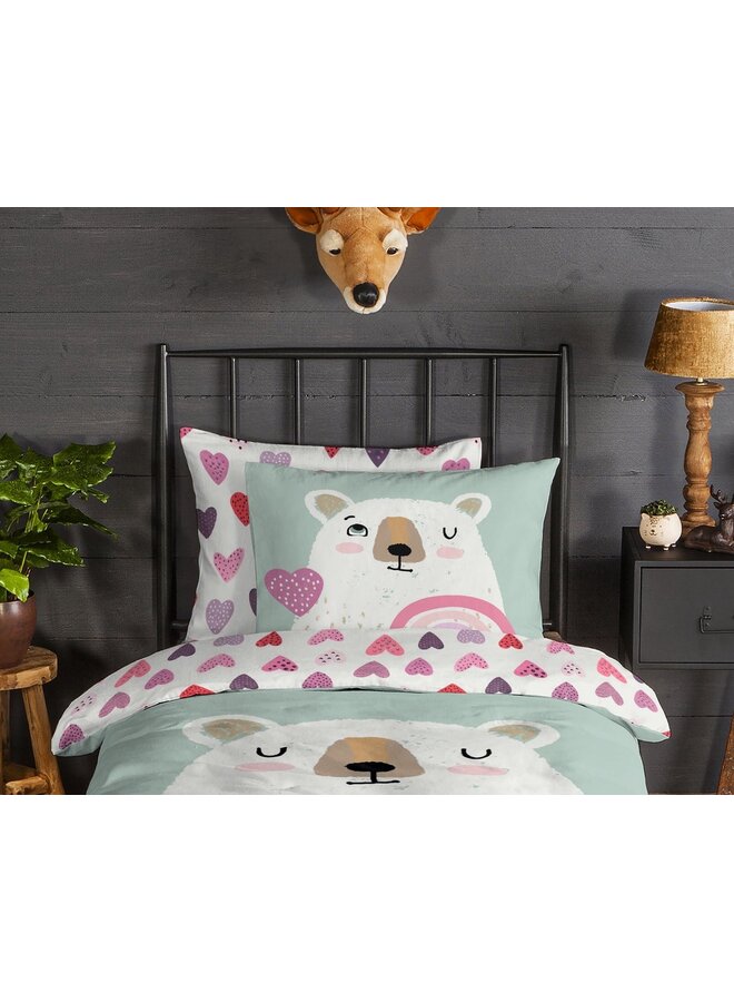 Good Morning Dekbedovertrek Kids Ted Multi - Flanel