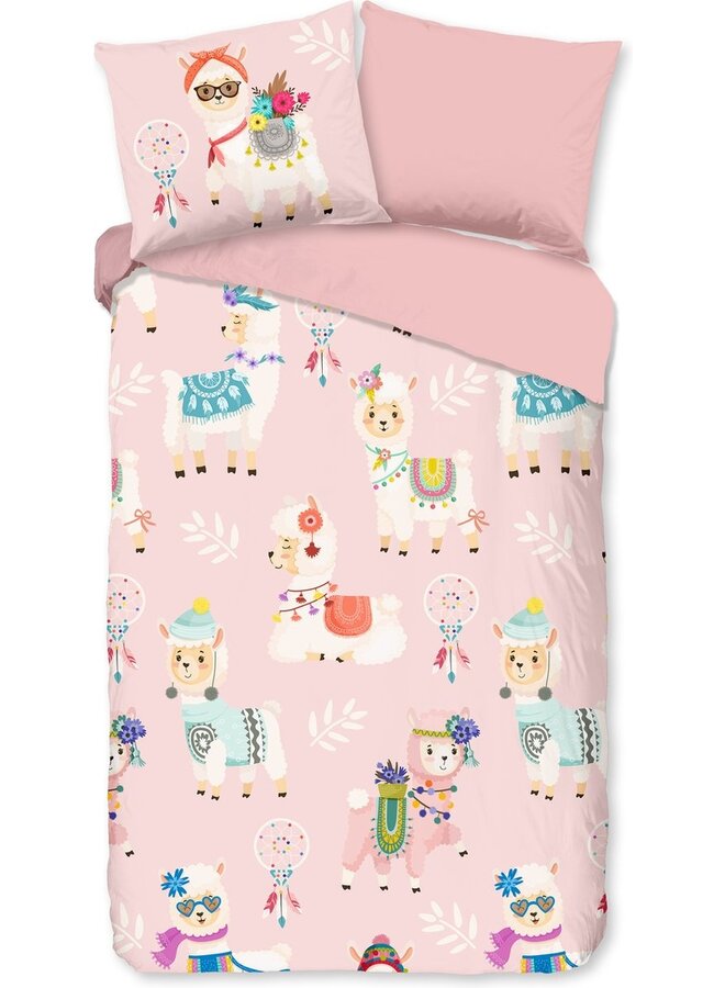 Dekbedovertrek Kids Ladida Roze - Flanel PL3