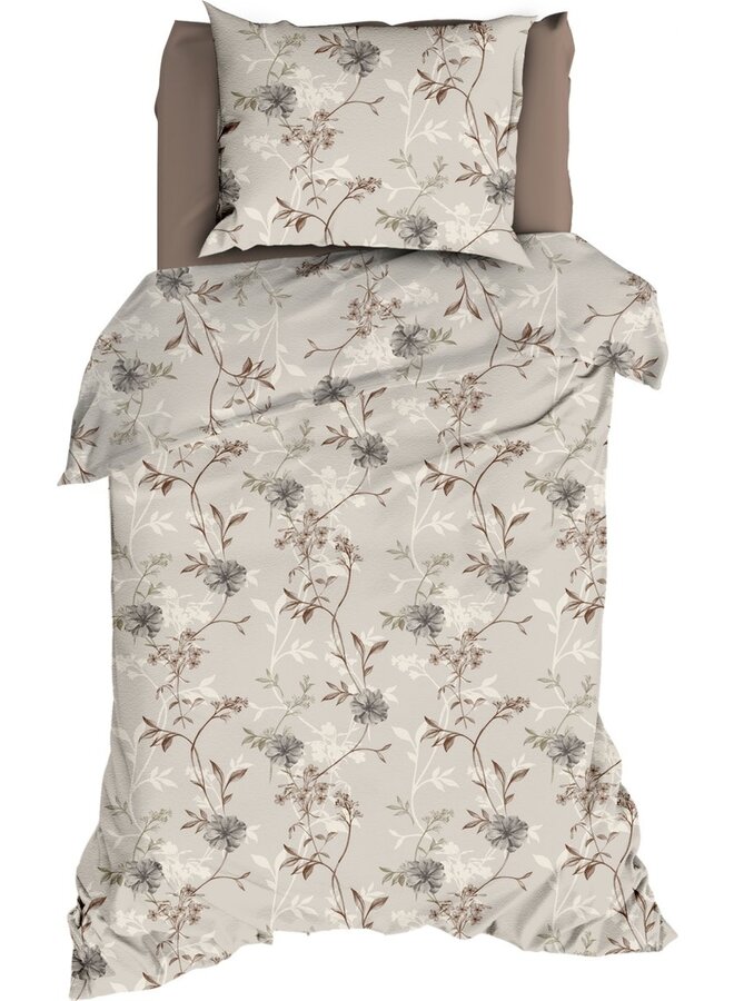 Romanette Dekbedovertrek Richelle Beige - Flanel