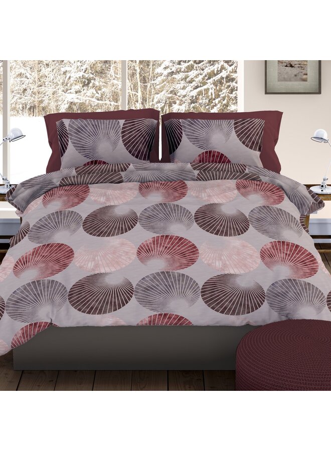 Romanette Dekbedovertrek Gerlos Grijs - Flanel