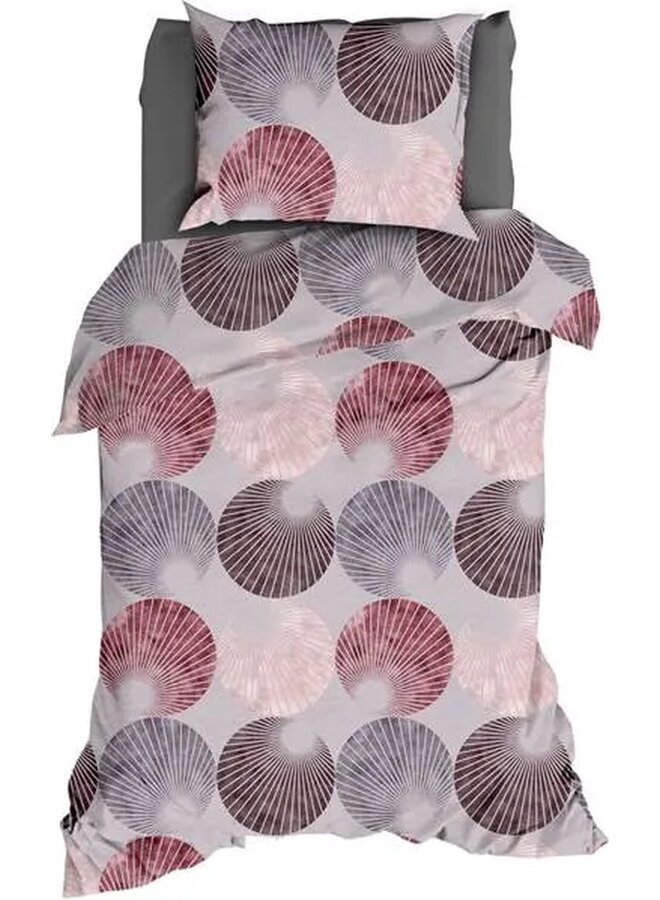 Romanette Dekbedovertrek Gerlos Grijs - Flanel