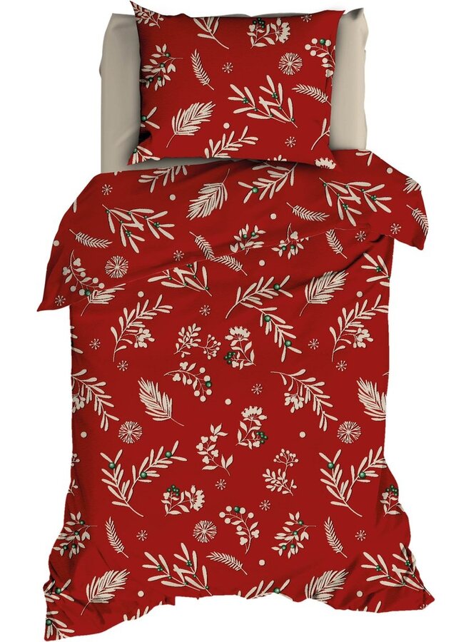 Romanette Dekbedovertrek Lizollo Rood - Flanel