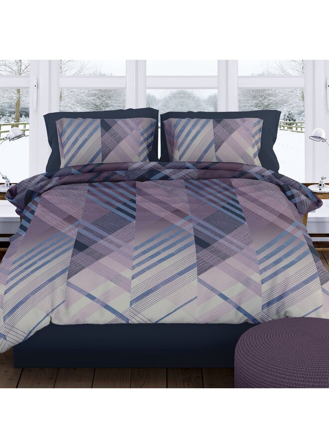 Romanette Dekbedovertrek Valmont Lila - Flanel