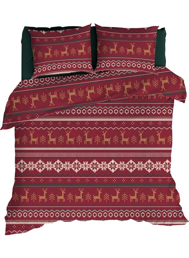 Dekbedovertrek Noelle Rood - Flanel