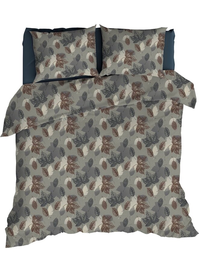 Dekbedovertrek Venosc Grijs - Flanel PL1