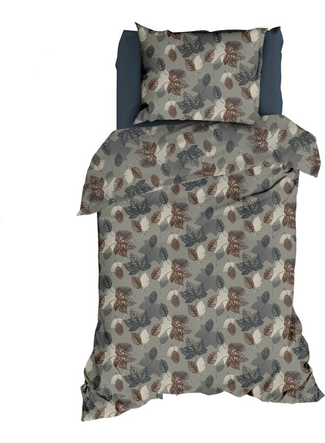 Romanette Dekbedovertrek Venosc Grijs - Flanel