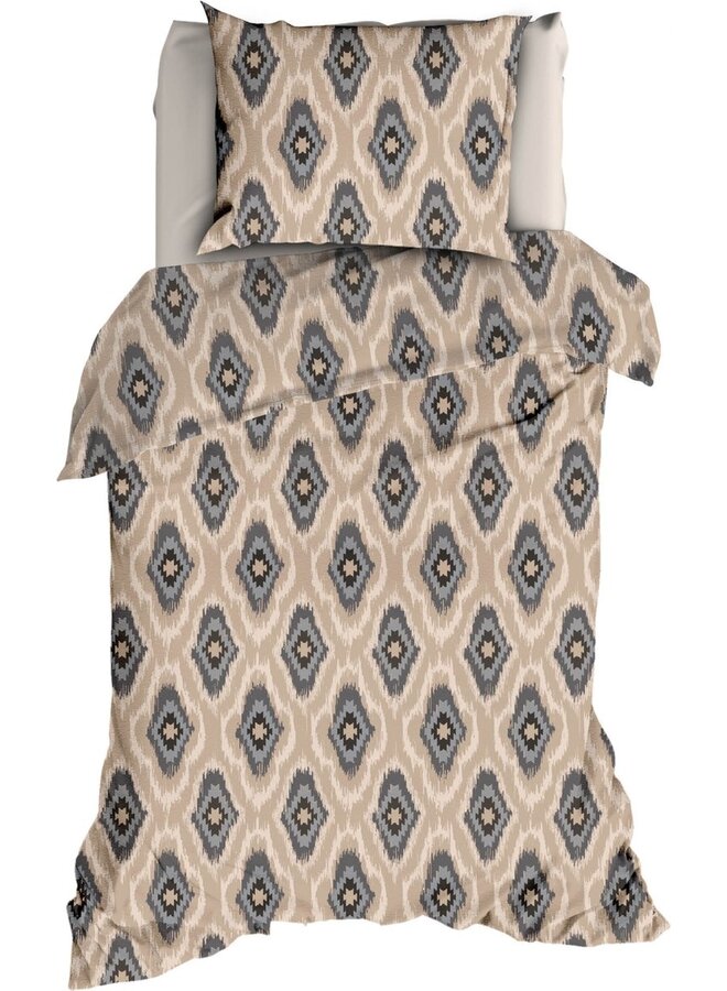 Romanette Dekbedovertrek Ottoman Beige - Flanel