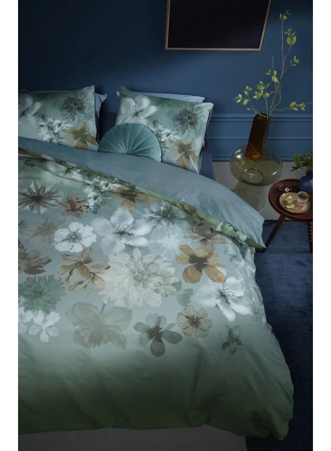 Beddinghouse Dekbedovertrek Lou Blauw Groen - Katoen