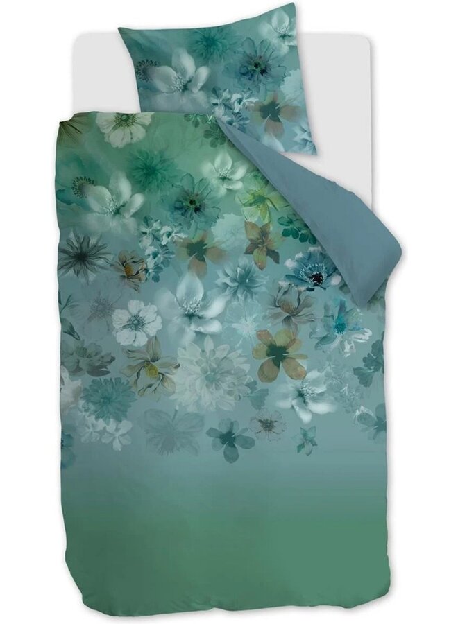 Beddinghouse Dekbedovertrek Lou Blauw Groen - Katoen